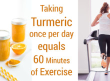 Scientists Prove Taking Turmeric once per day equals 60 Minutes of Exercise