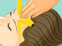 Have a migraine headache Place a banana peel on your forehead for an incredible effect